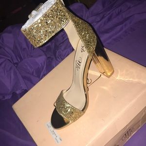 Brand New Gold Heels
